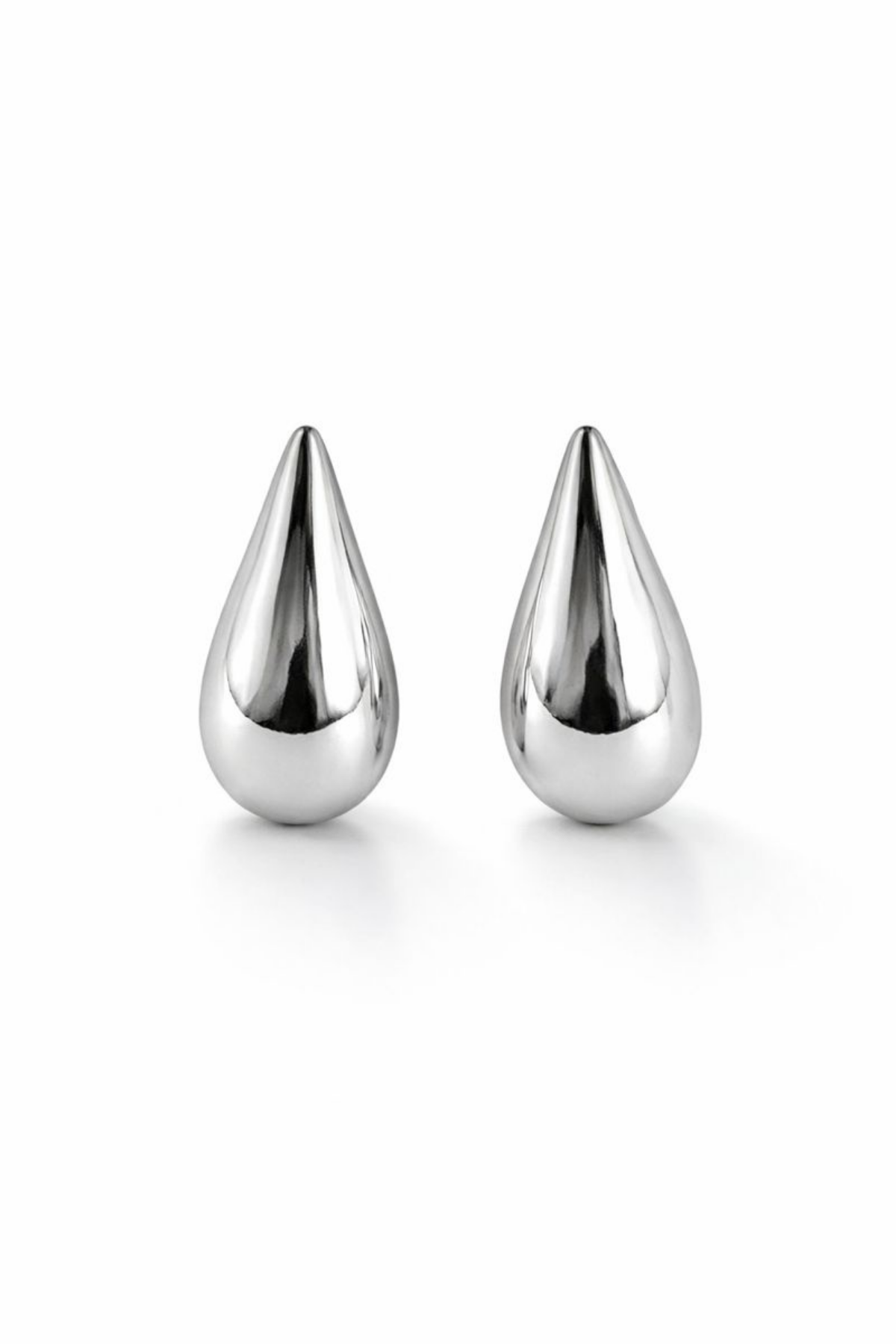 Premium Seri Cilalı Damla Model Kadın Çelik Küpe