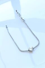 V.İ.P Seri Full Taşlı Su Yolu Kalp Model Renk Atmaz Kararmaz Garantili Kadın Çelik Bileklik