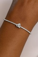 V.İ.P Seri Full Taşlı Su Yolu Kalp Model Renk Atmaz Kararmaz Garantili Kadın Çelik Bileklik