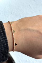 V.İ.P Seri Full Taşlı Su Yolu Çoklu Metal Kalp Renk Atmaz Kararmaz Garantili Kadın Çelik Bileklik