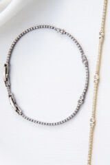 V.i.p Seri Full Taşlı Su Yolu Çoklu Damla Model Renk Atmaz Kararmaz Garantili Kadın Çelik Bileklik