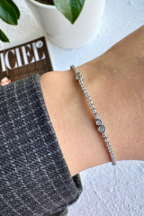 V.i.p Seri Full Taşlı Su Yolu Çoklu Damla Model Renk Atmaz Kararmaz Garantili Kadın Çelik Bileklik