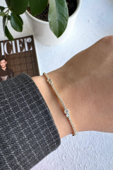 V.i.p Seri Full Taşlı Su Yolu Çoklu Damla Model Renk Atmaz Kararmaz Garantili Kadın Çelik Bileklik