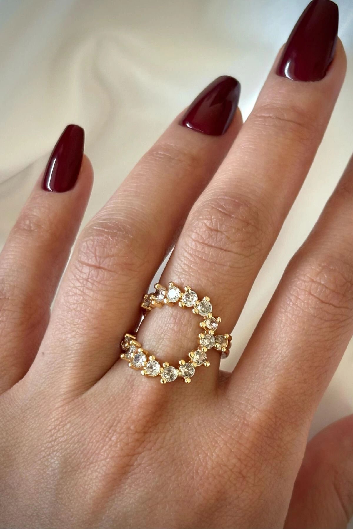 Premium Seri İvy Flower Ayarlanabilir Kadın Yüzük