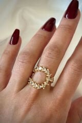 Premium Seri İvy Flower Ayarlanabilir Kadın Yüzük