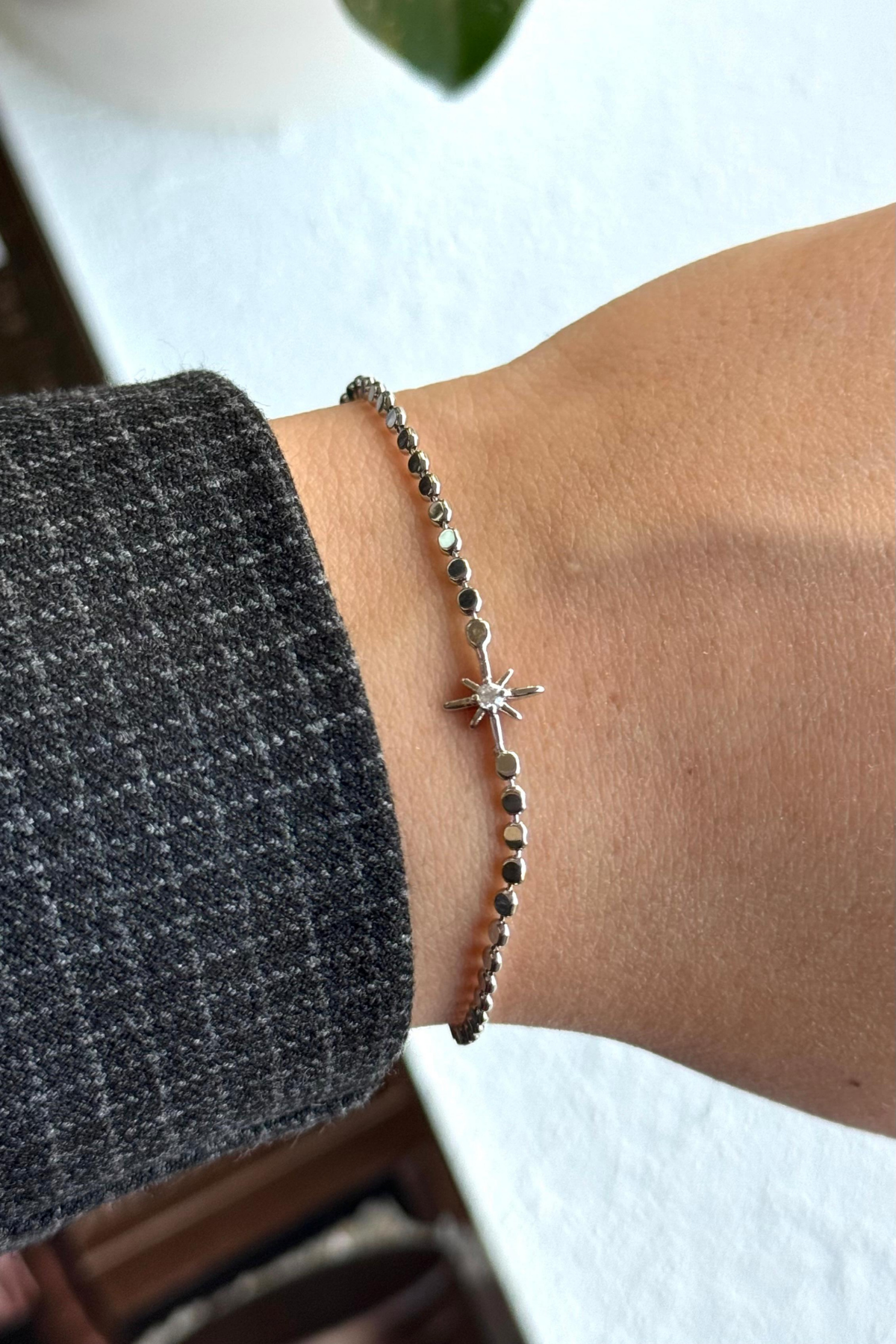 Yeni Sezon Ezme Zincirli Kuzey Yıldızı Model Renk Atmaz Kararmaz Garantili Kadın Çelik Bileklik