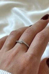 Premium Seri İnce Sarmal Tasarım Ayarlanabilir Kadın Çelik Yüzük