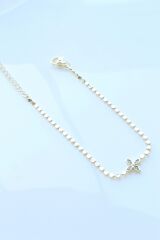 V.İ.P Seri Ezme Zincirli Yonca Çiçek Model Renk Atmaz Kararmaz Garantili Kadın Çelik Bileklik