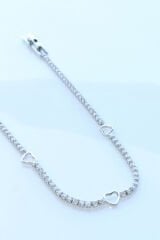 V.İ.P Seri Full Taşlı Su Yolu Çoklu İçi Boş Kalp Renk Atmaz Kararmaz Garantili Kadın Çelik Bileklik