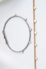 V.İ.P Seri Full Taşlı Su Yolu Çoklu Metal Kalp Renk Atmaz Kararmaz Garantili Kadın Çelik Bileklik