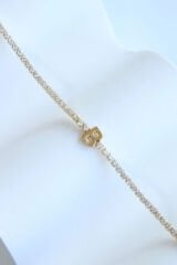 İthal Seri B Harfi Su Yolu Kadın Çelik Bileklik Kararmaz Renk Atmaz