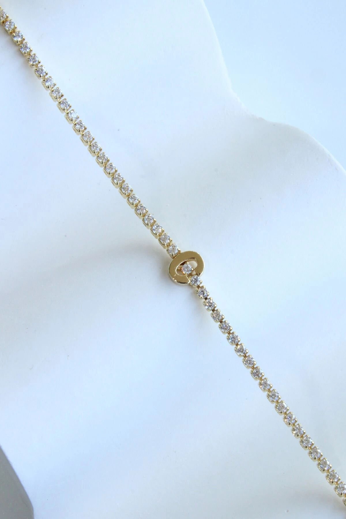 İthal Seri C Harfi Su Yolu Kadın Çelik Bileklik Kararmaz Renk Atmaz