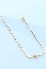 Yeni Sezon Ezme Zincirli Kuzey Yıldızı Model Renk Atmaz Kararmaz Garantili Kadın Çelik Bileklik