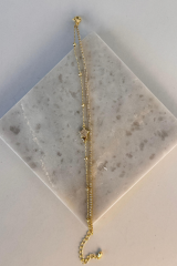 Yeni Sezon Çift Sıra Yıldız Zincirli Su Yolu Renk Atmaz Kararmaz Garantili Kadın Çelik Bileklik