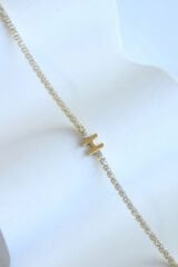 İthal Seri H Harfi Su Yolu Kadın Çelik Bileklik Kararmaz Renk Atmaz