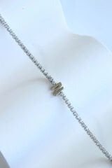 İthal Seri N Harfi Su Yolu Kadın Çelik Bileklik Kararmaz Renk Atmaz