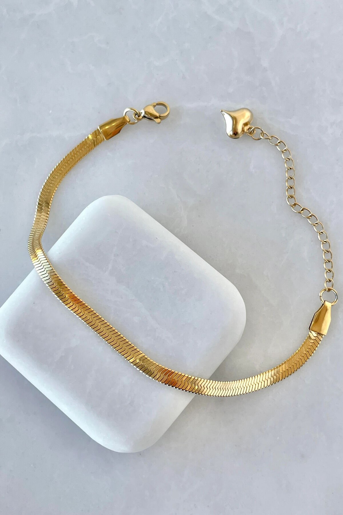 Premium Seri Çelik İtalyan Zincir Bileklik Kararmaz Renk Atmaz