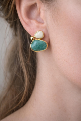 Özel Tasarım Mineli Kararmaz Renk Atmaz Kadın Çelik Küpe