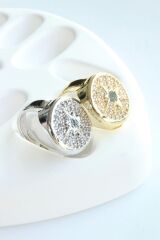 Yeni Sezon Starwars Plaka Kutup Yıldızı Tasarım Ayarlanabilir Kadın Yüzük