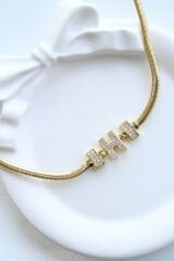 İthal Seri H Harfi Balık Sırtı Zincirli Kadın Çelik Bileklik Kararmaz Renk Atmaz