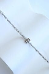 İthal Seri E Harfi Su Yolu Kadın Çelik Bileklik Kararmaz Renk Atmaz