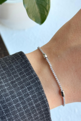 V.İ.P Seri Full Taşlı Su Yolu Çoklu Slim Model Renk Atmaz Kararmaz Garantili Kadın Çelik Bileklik