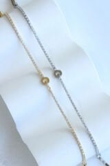 İthal Seri G Harfi Su Yolu Kadın Çelik Bileklik Kararmaz Renk Atmaz