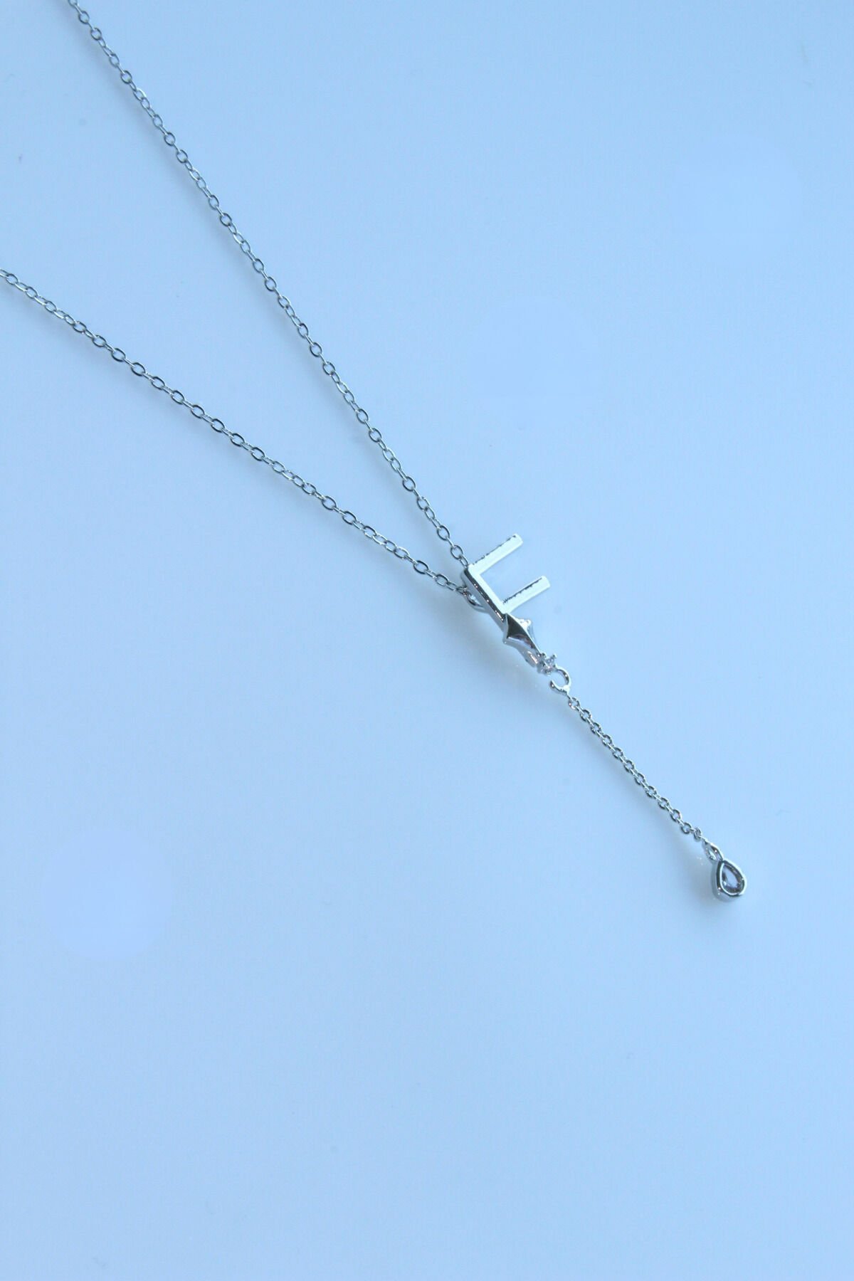 Uzak Şehir F Harfli Çelik Alya Kolye Kararmaz Renk Atmaz