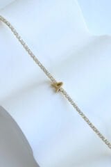 İthal Seri A Harfi Su Yolu Kadın Çelik Bileklik Kararmaz Renk Atmaz