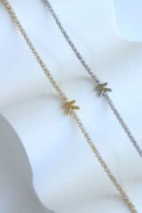 İthal Seri K Harfi Su Yolu Kadın Çelik Bileklik Kararmaz Renk Atmaz