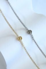 İthal Seri S Harfi Su Yolu Kadın Çelik Bileklik Kararmaz Renk Atmaz