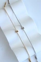 İthal Seri Z Harfi Su Yolu Kadın Çelik Bileklik Kararmaz Renk Atmaz