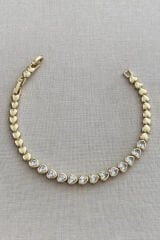 Luxe Romance Kuyumcu İşçiliği 14K Altın Kaplama Premium Seri Kadın Çelik Bileklik