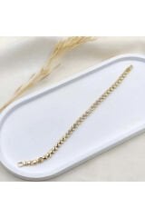 Luxe Romance Kuyumcu İşçiliği 14K Altın Kaplama Premium Seri Kadın Çelik Bileklik