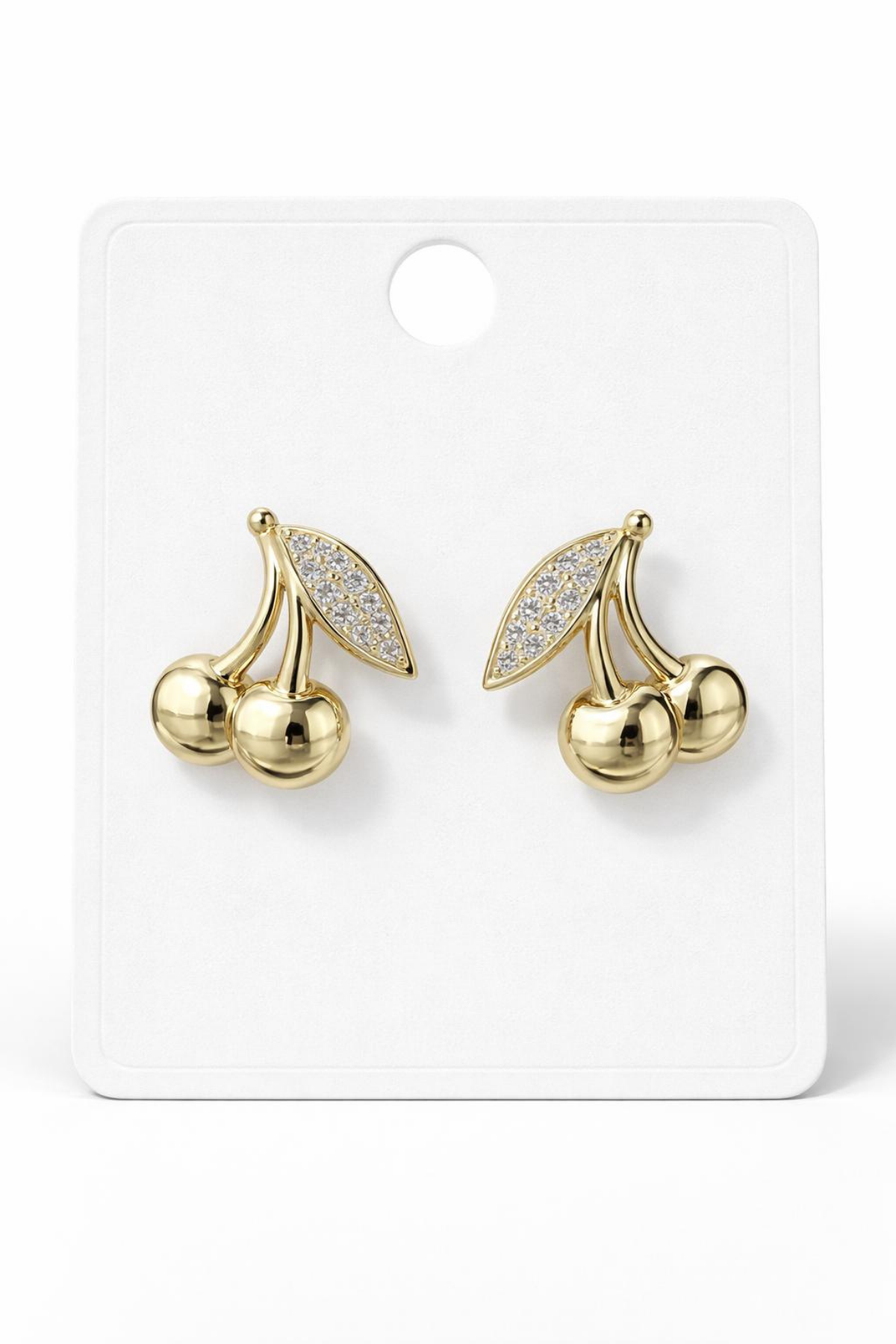 Kiraz Tasarım Xuping 14 K Gold Kadın Çelik Küpe