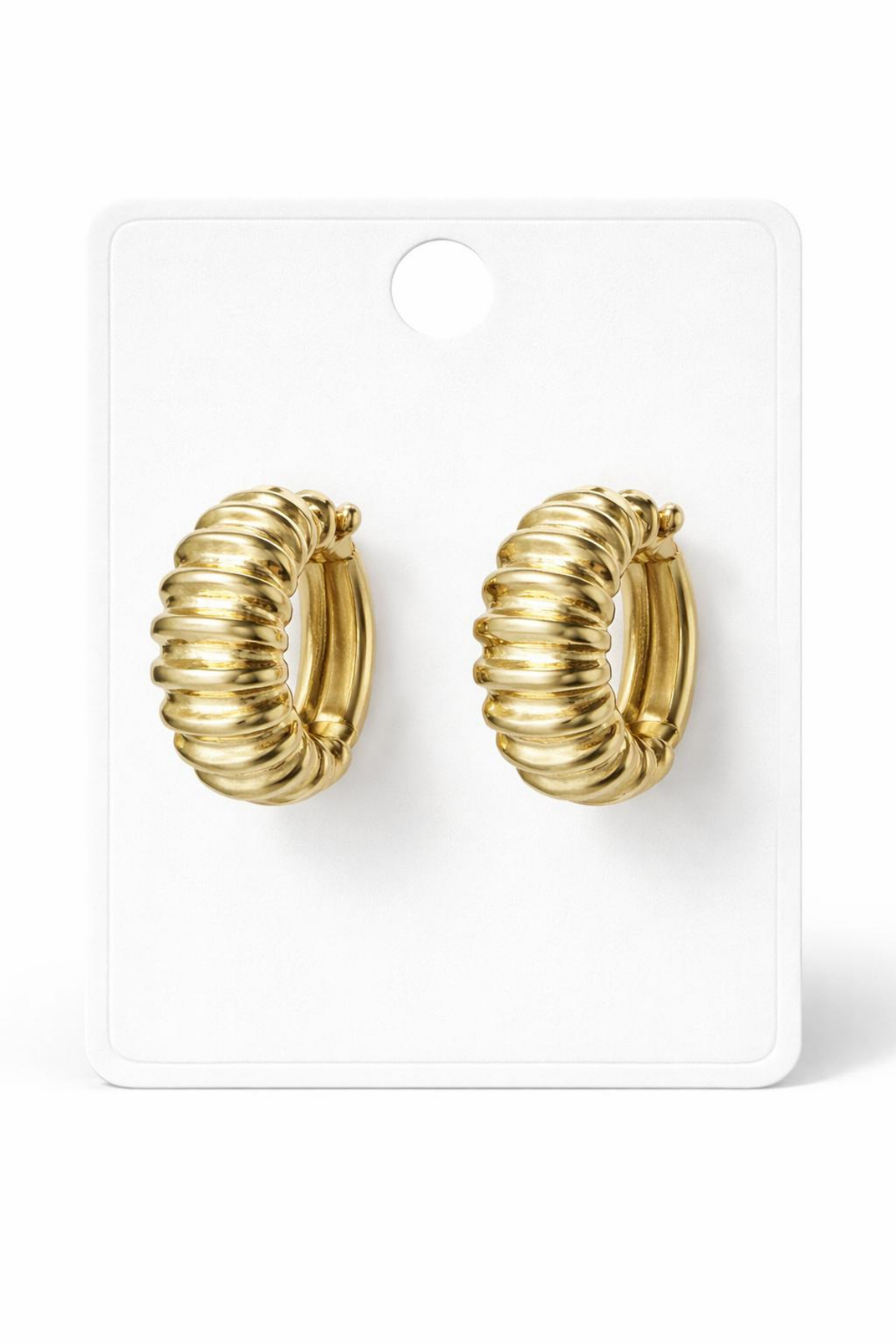 Burgu Tasarım Xuping 14 K Gold Kadın Çelik Küpe