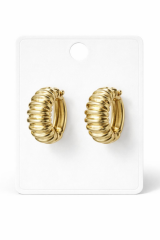 Burgu Tasarım Xuping 14 K Gold Kadın Çelik Küpe