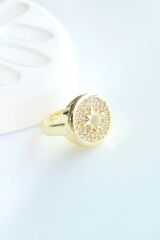 Yeni Sezon Starwars Plaka Kutup Yıldızı Tasarım Ayarlanabilir Kadın Yüzük