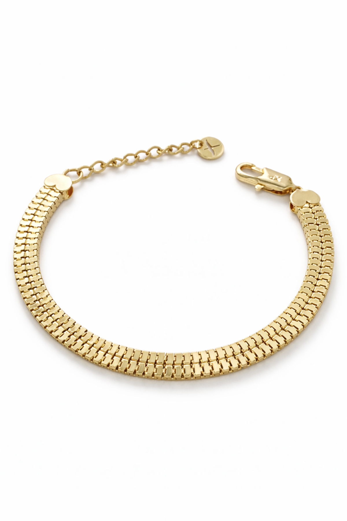 Xuping Özel Seri İkili Görünüm Hasır Tasarım Kadın Çelik Bileklik Kelepçe