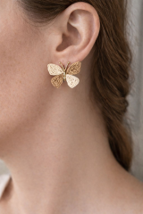 Yeni Sezon Hasır Kelebek Tasarım Yazlık Hafif Kadın Küpe