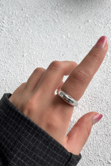 Arc Kıvrımlı Tasarım Ayarlanabilir Parlak Kadın Yüzük