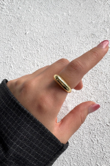 Arc Kıvrımlı Tasarım Ayarlanabilir Parlak Kadın Yüzük