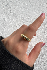 Arc Kıvrımlı Tasarım Ayarlanabilir Parlak Kadın Yüzük