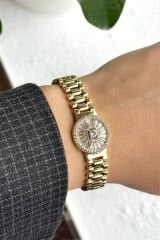 Premium Seri Trapez Kordon Saat Tasarım Ayarlanabilir Kadın Çelik Bileklik Kelepçe