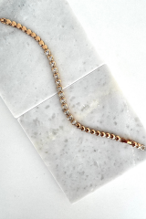 Özel Seri Su Yolu Kalp Tasarım Rose Renk Xuping Kadın Çelik Bileklik