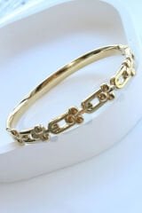 İthal Seri Çoklu Tifany Model Kadın Çelik Bileklik Kelepçe