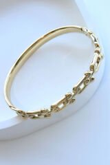 İthal Seri Çoklu Tifany Model Kadın Çelik Bileklik Kelepçe