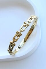 İthal Seri Çoklu Tifany Model Kadın Çelik Bileklik Kelepçe