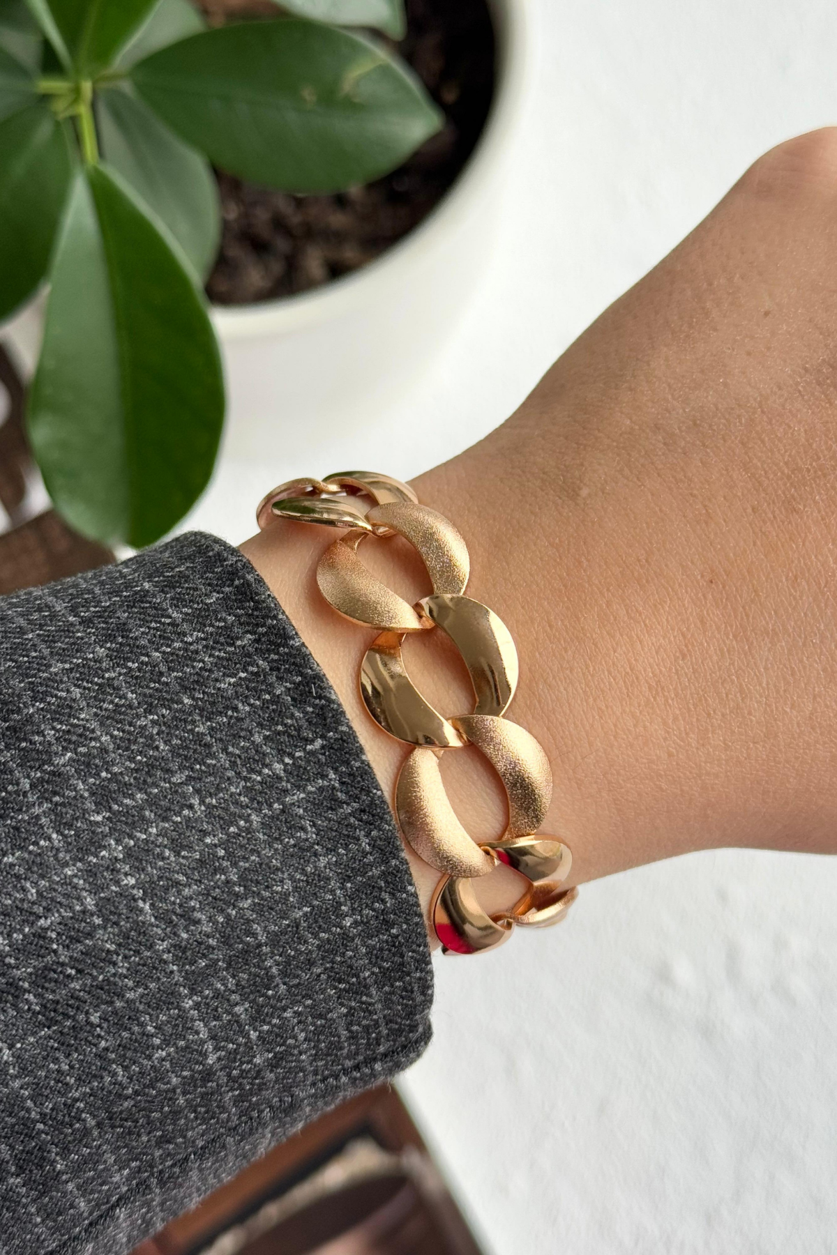 Özel Seri Samanyolu Tasarım Rose Renk Xuping Kadın Çelik Bileklik