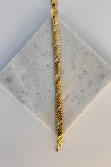 Premıum Seri Lıora Tasarım Yatay Çizgi Görünüm Zirkon Taşlı 14K Xuping Kadın Çelik Bileklik